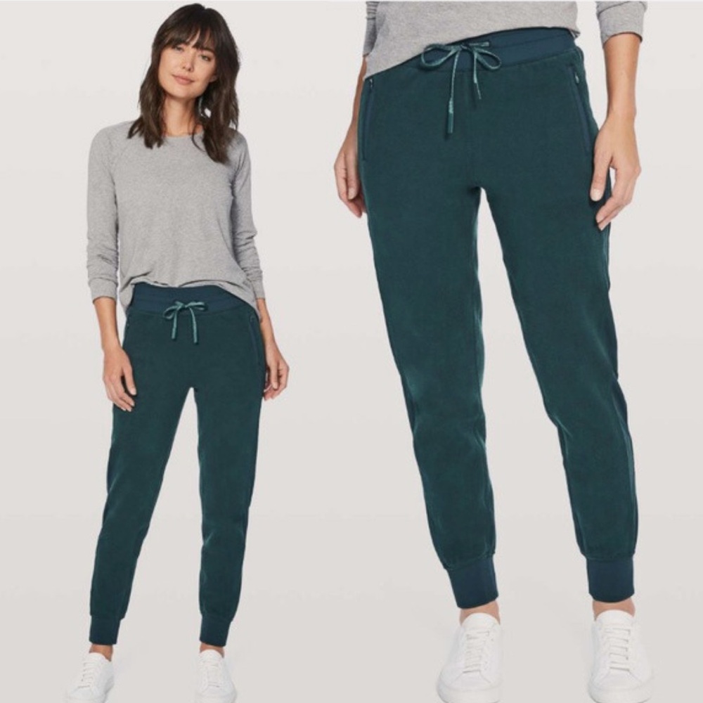 Lululemon Get Going Dark Green Jogger Pants
